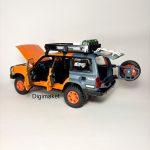 تویوتا لندکروزر سری 80 نارنجی - Image 5